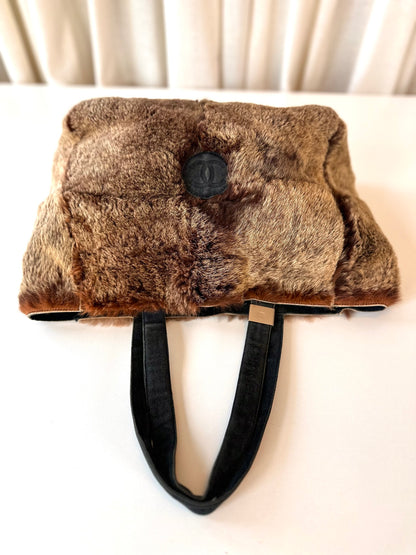 Chanel fur shopper