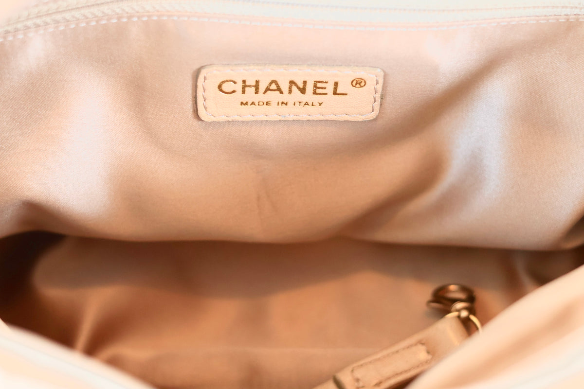 Chanel Bubble Quilted Flap Bag Beige
