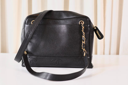 Chanel Triple Caviar Tote Black