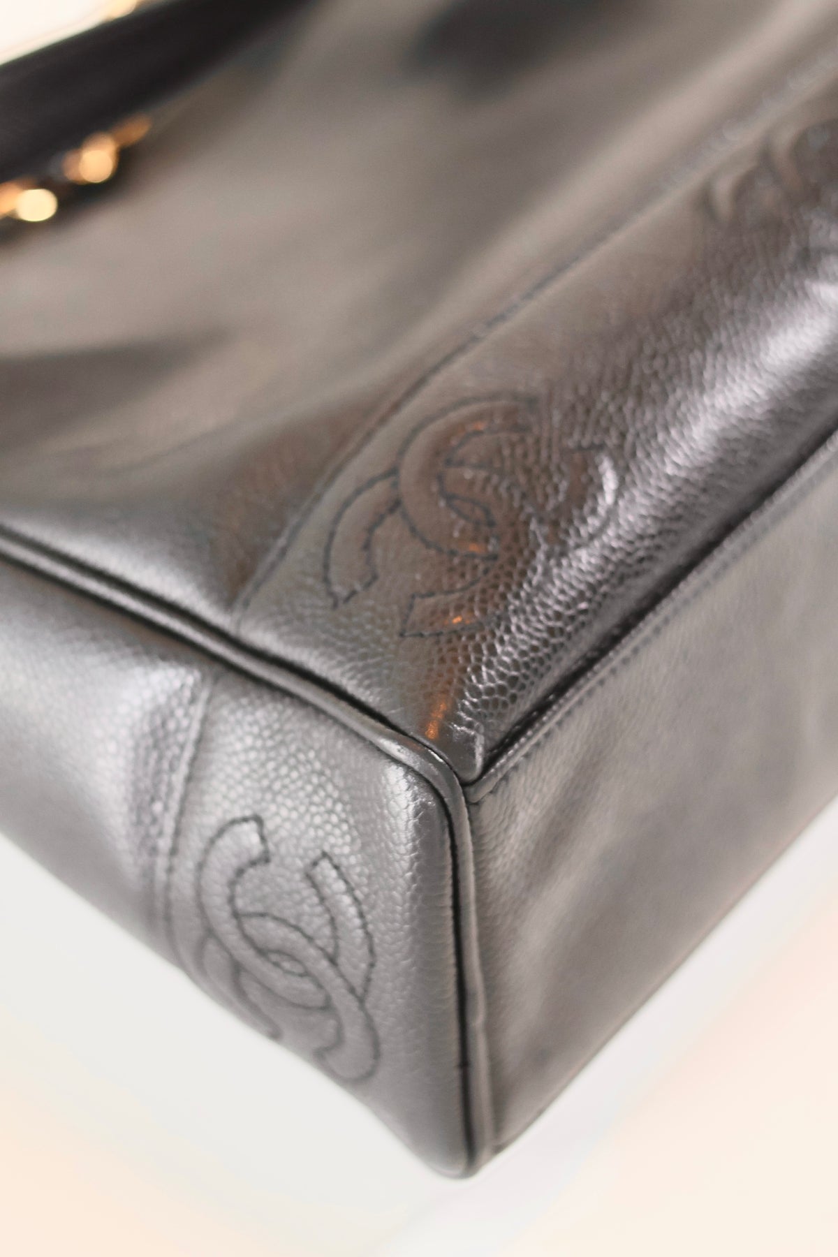 Chanel Triple Caviar Tote Black