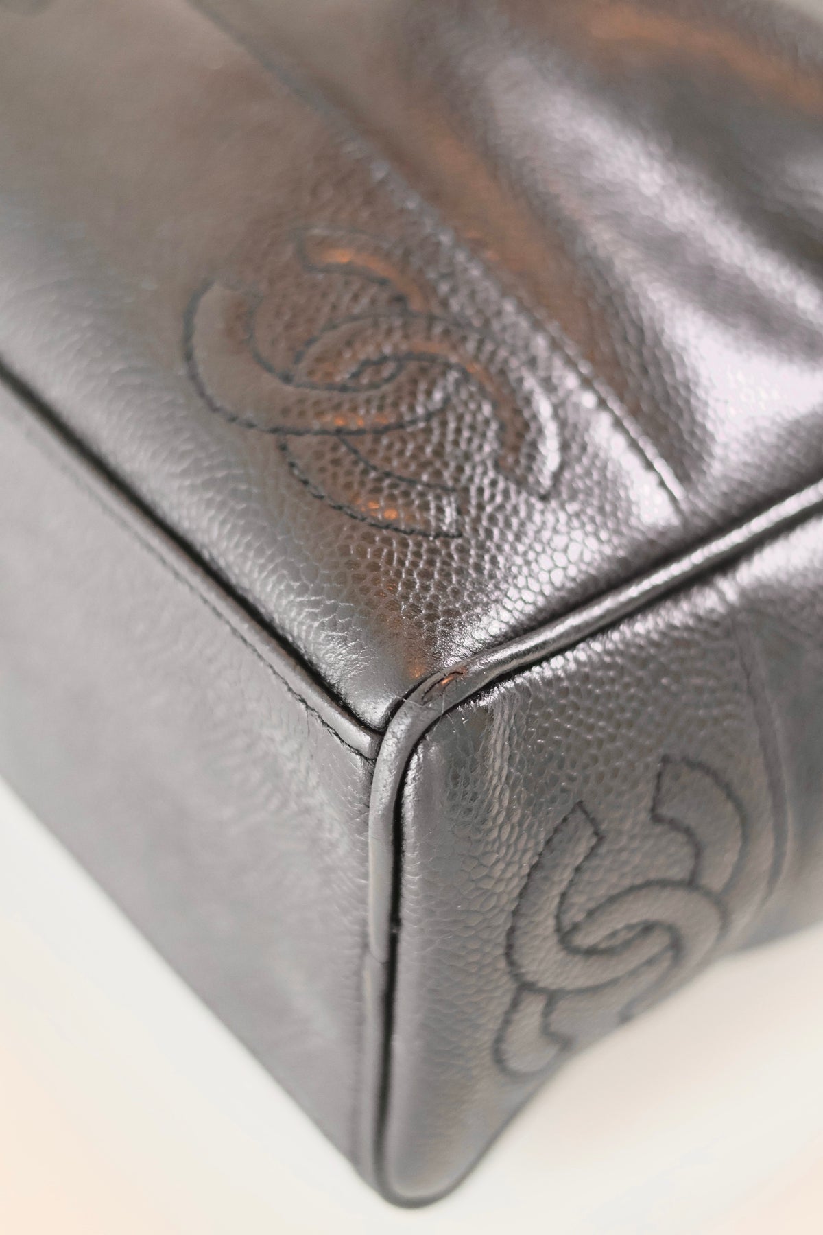 Chanel Triple Caviar Tote Black