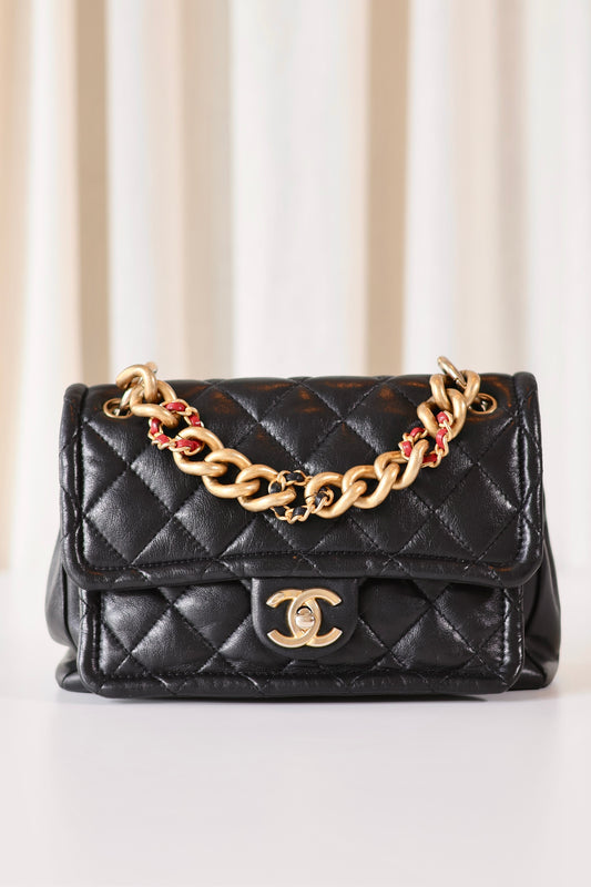 Chanel Single Flap Bag Black