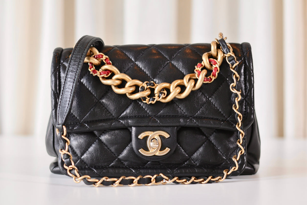 Chanel Single Flap Bag Black