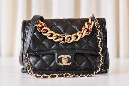 Chanel Single Flap Bag Black