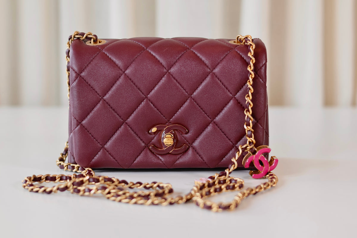 Chanel SIngle FLap Bag Bordeaux