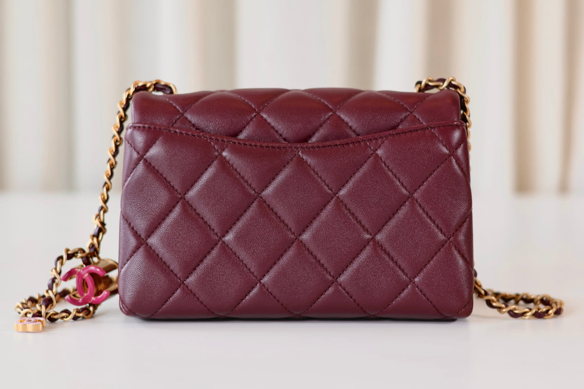 Chanel SIngle FLap Bag Bordeaux
