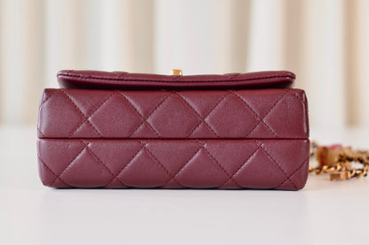 Chanel SIngle FLap Bag Bordeaux
