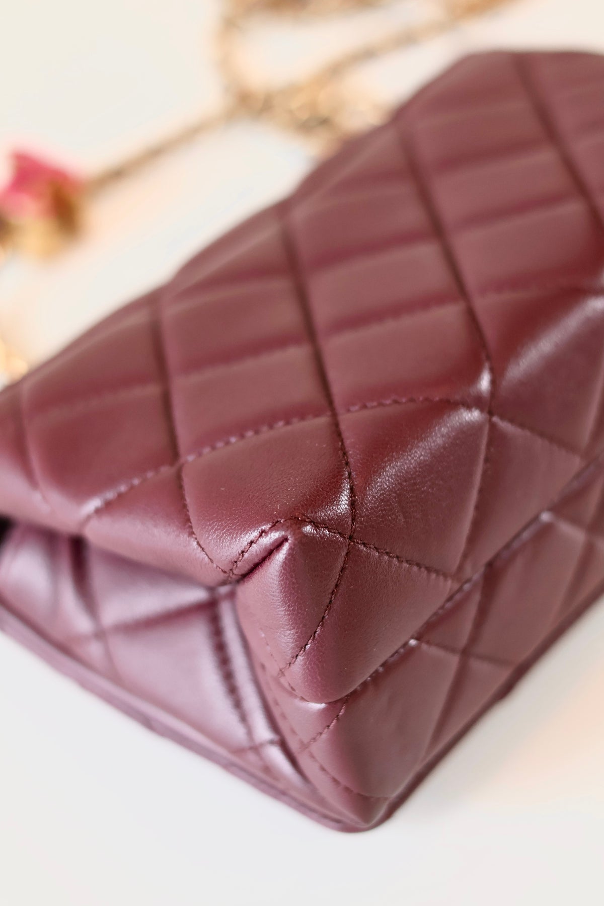 Chanel SIngle FLap Bag Bordeaux