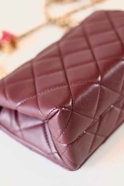 Chanel SIngle FLap Bag Bordeaux