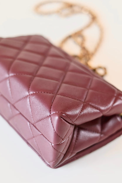 Chanel SIngle FLap Bag Bordeaux