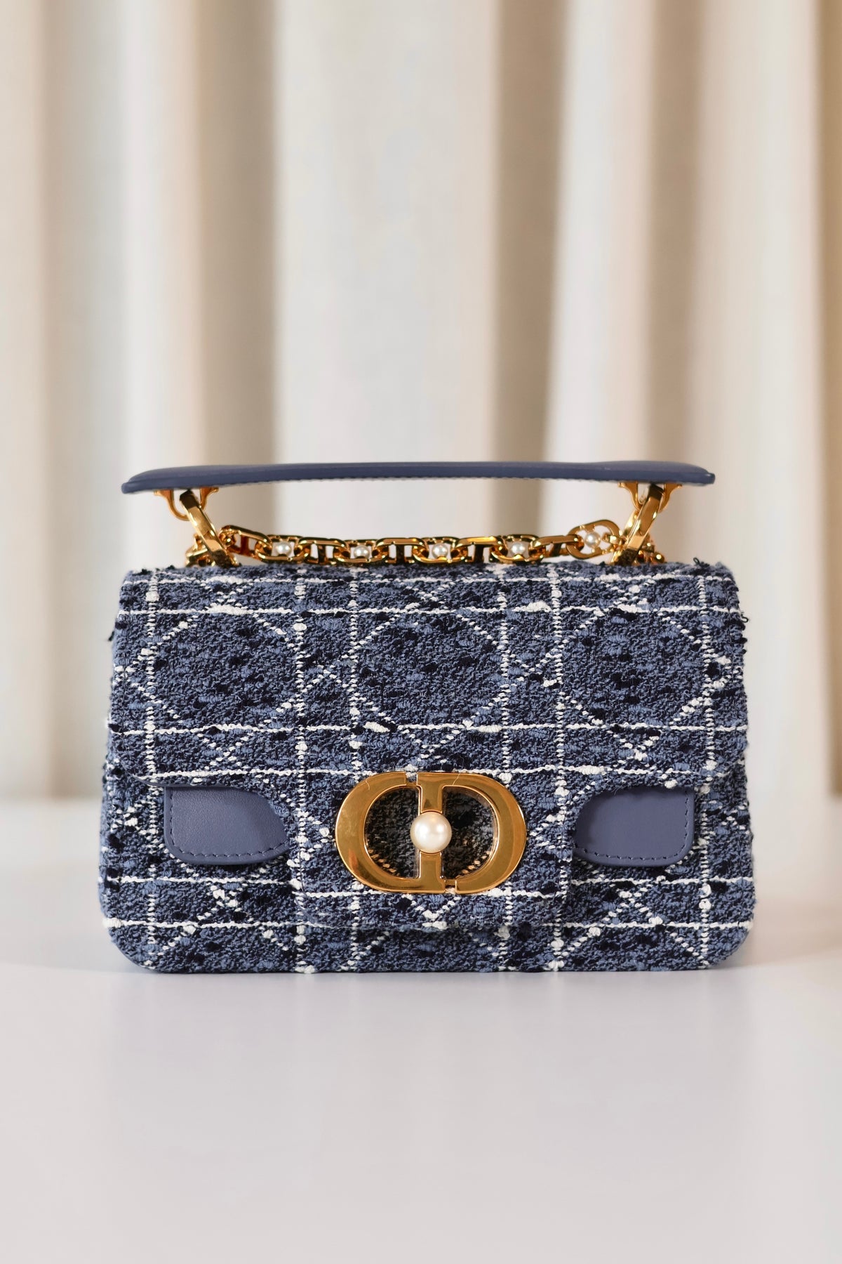 Dior Tweed Cannage Blue
