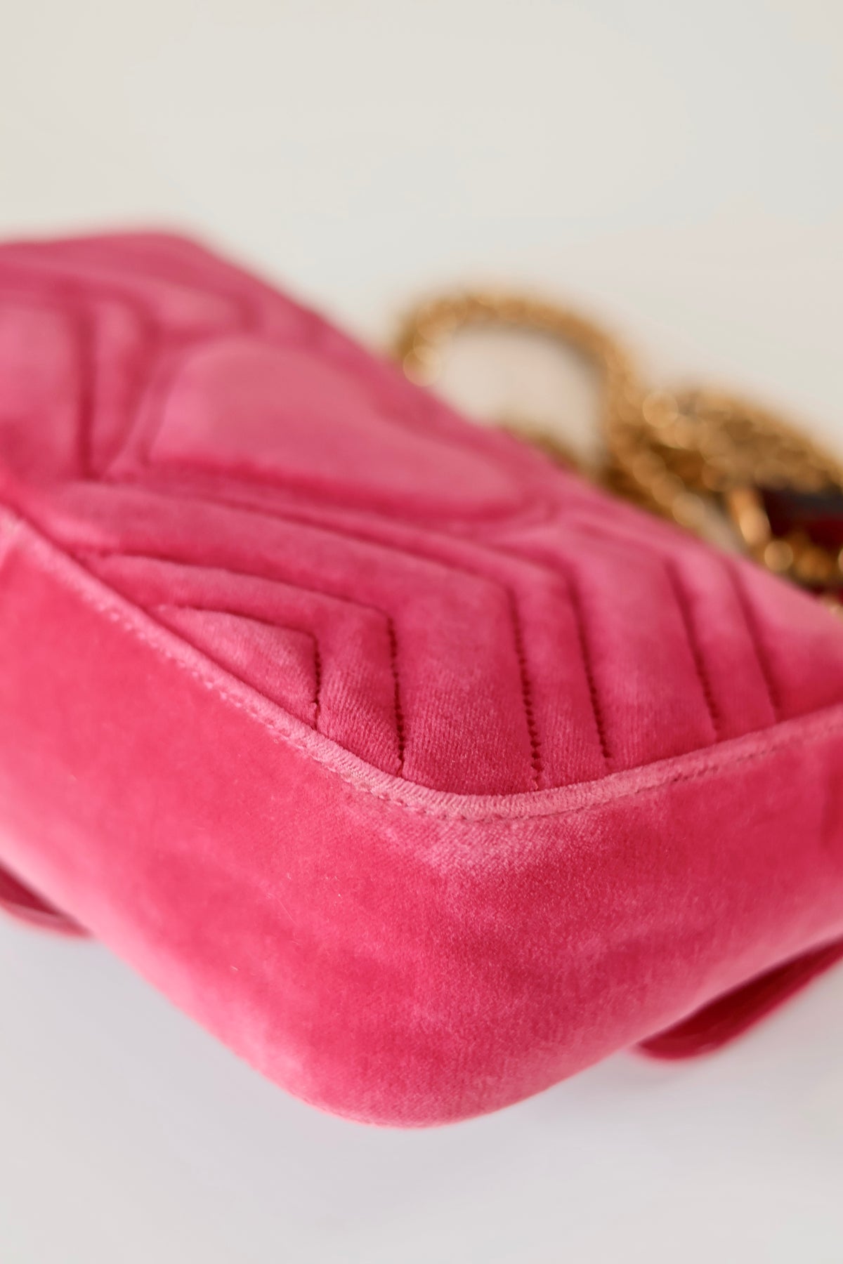 Gucci GG Marmont Small Velvet Pink