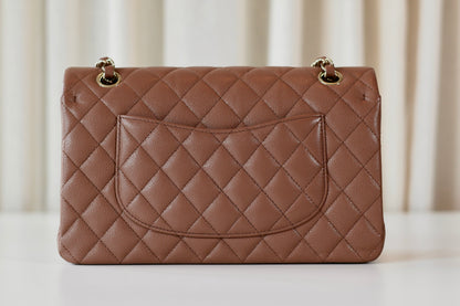 Chanel Medium Classic Double Flap Bag Light Brown