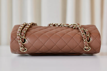 Chanel Medium Classic Double Flap Bag Light Brown