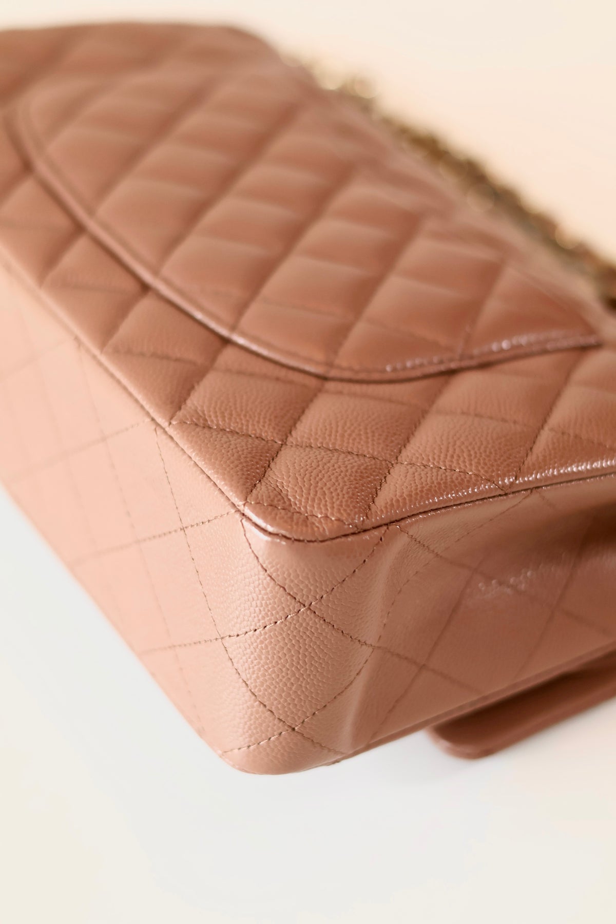 Chanel Medium Classic Double Flap Bag Light Brown