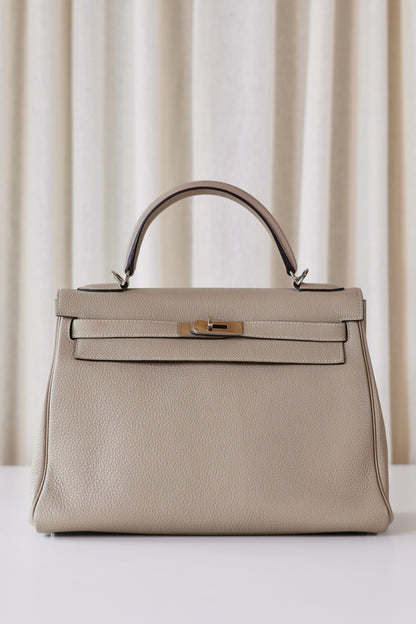 Hermès Kelly 32 Gris Tourterelle