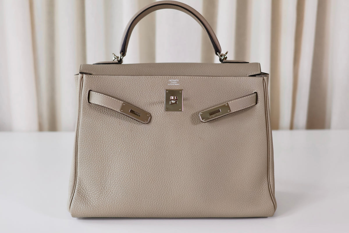 Hermès Kelly 32 Gris Tourterelle