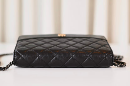 Chanel Wallet On Chain Black