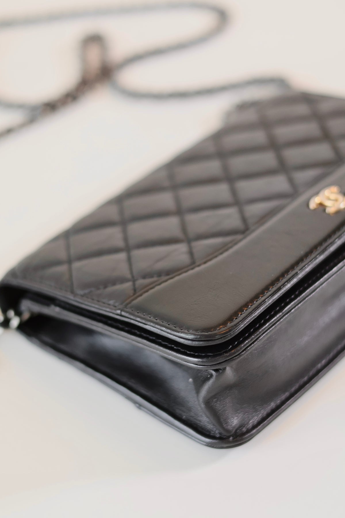 Chanel Wallet On Chain Black