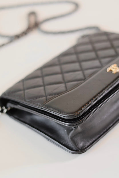 Chanel Wallet On Chain Black