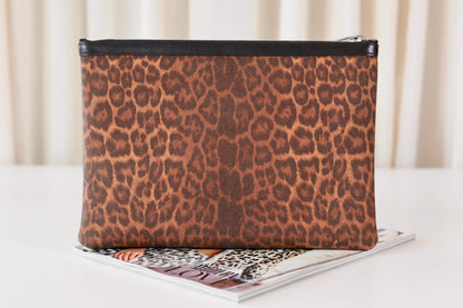 Saint Laurent Leopard Clutch