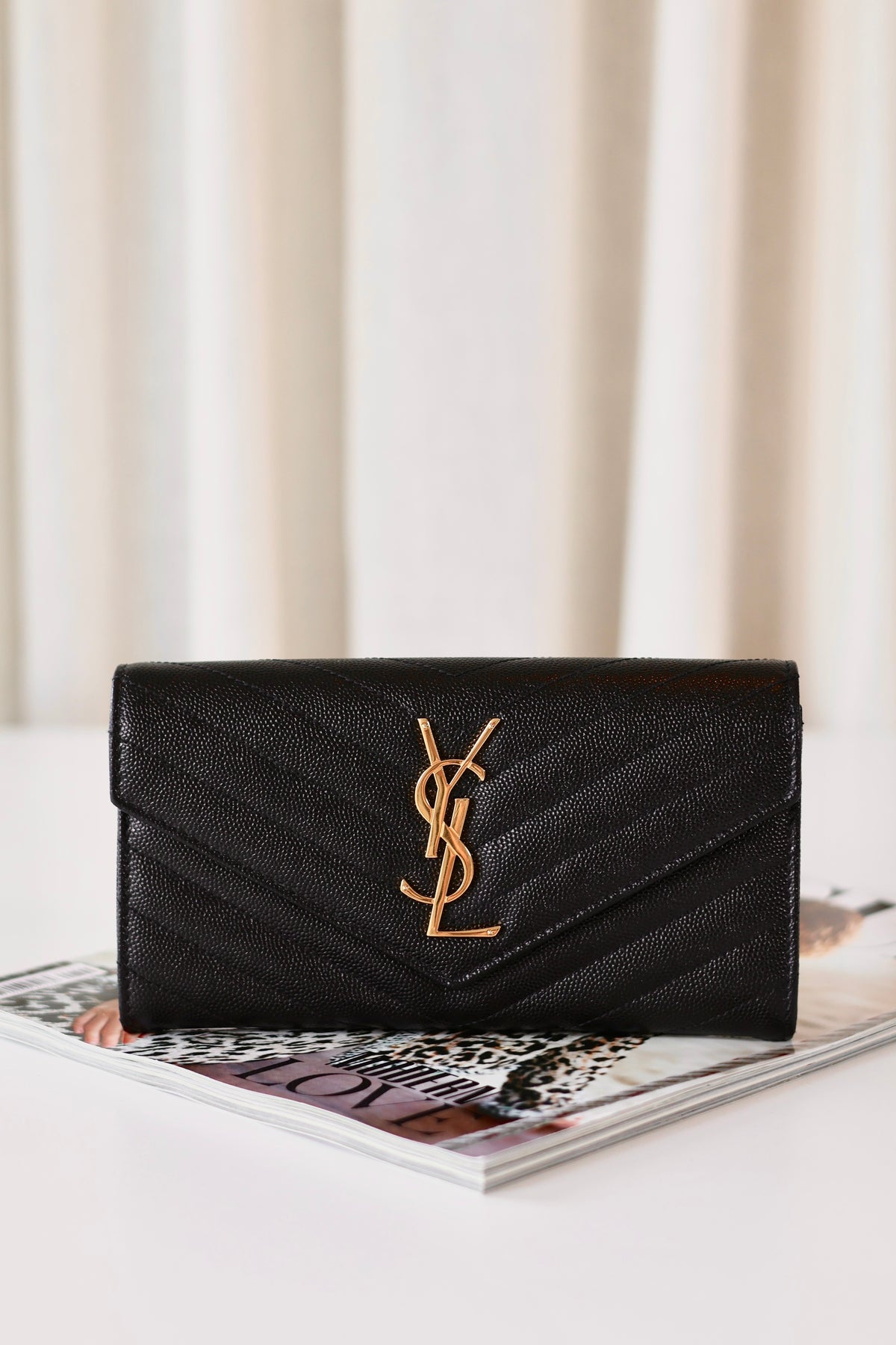Saint Laurent Wallet Black