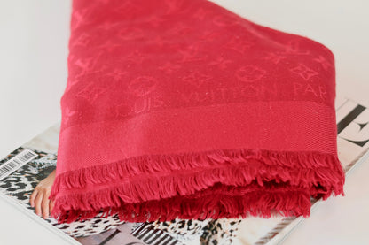 Louis Vuitton Silk Scard Red
