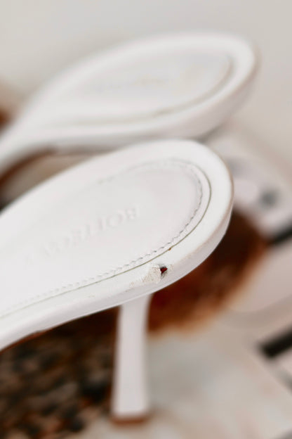 Bottega Veneta Cassette Heels White