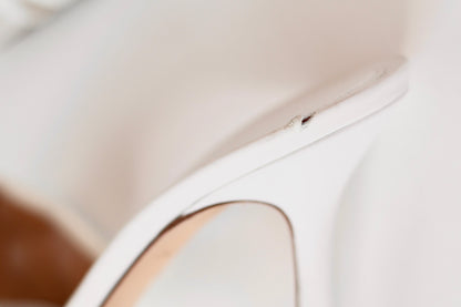 Bottega Veneta Cassette Heels White
