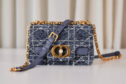Dior Tweed Cannage Blue