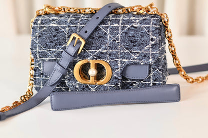 Dior Tweed Cannage Blue