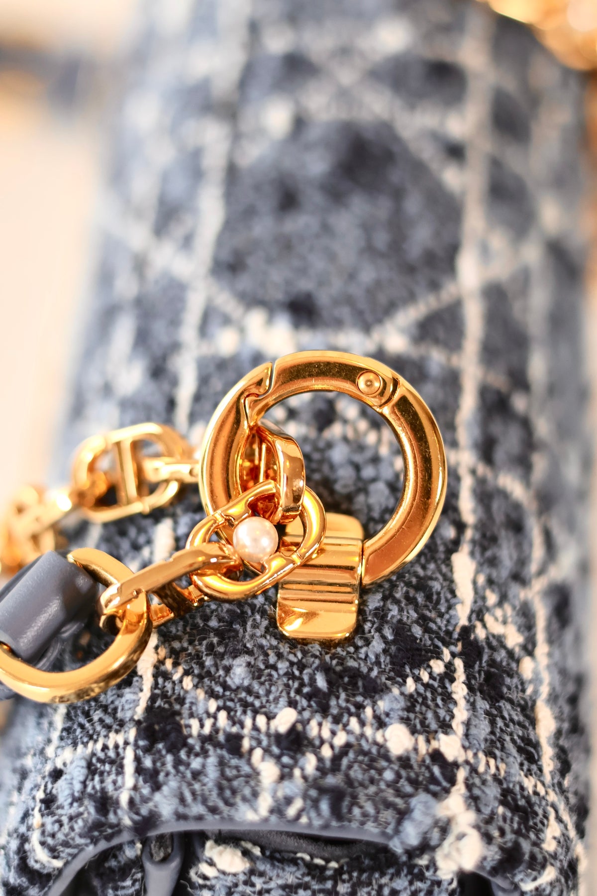 Dior Tweed Cannage Blue