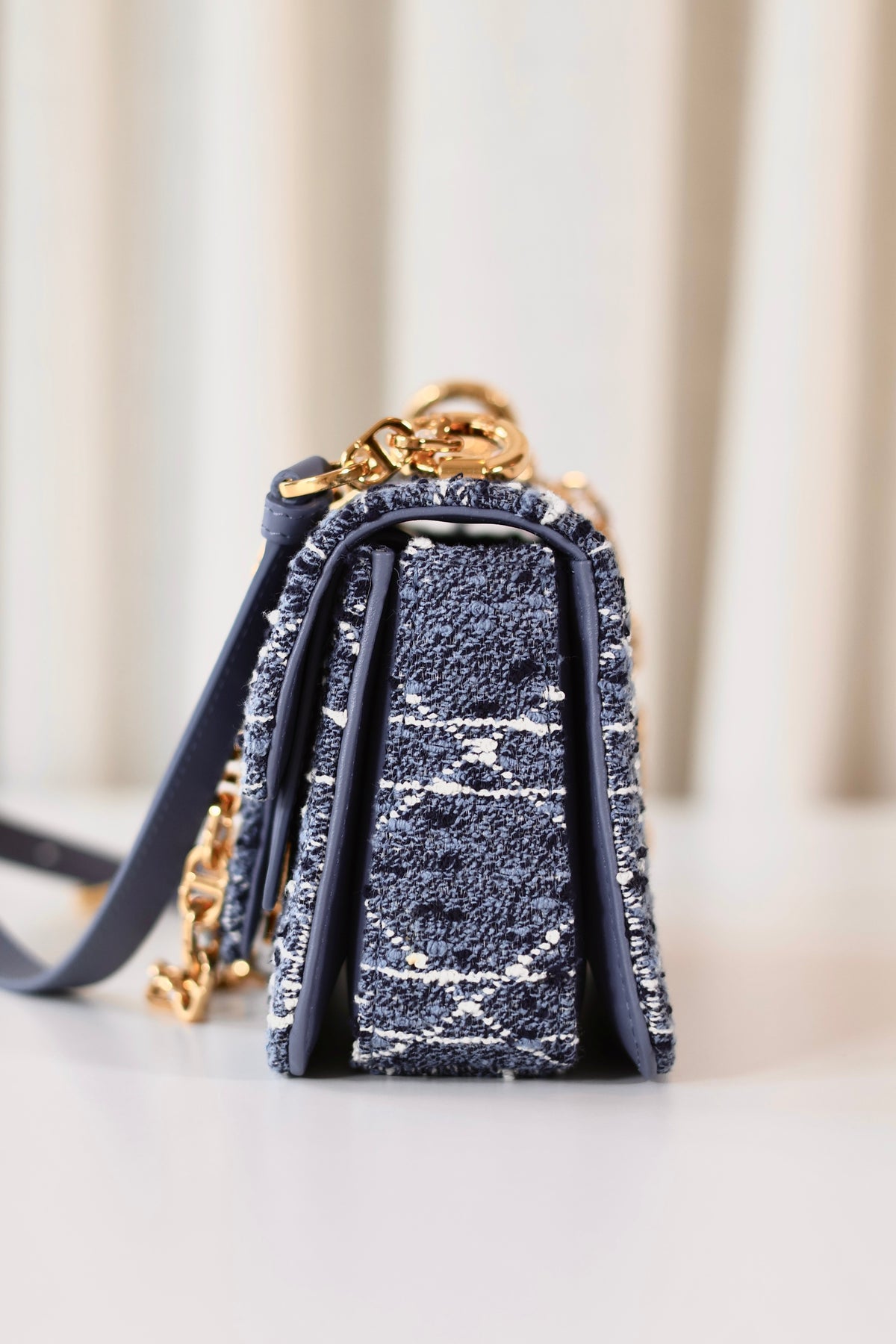 Dior Tweed Cannage Blue