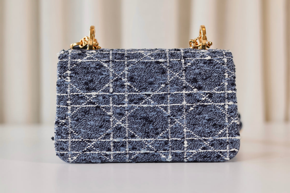 Dior Tweed Cannage Blue