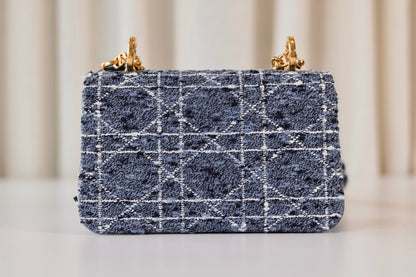 Dior Tweed Cannage Blue