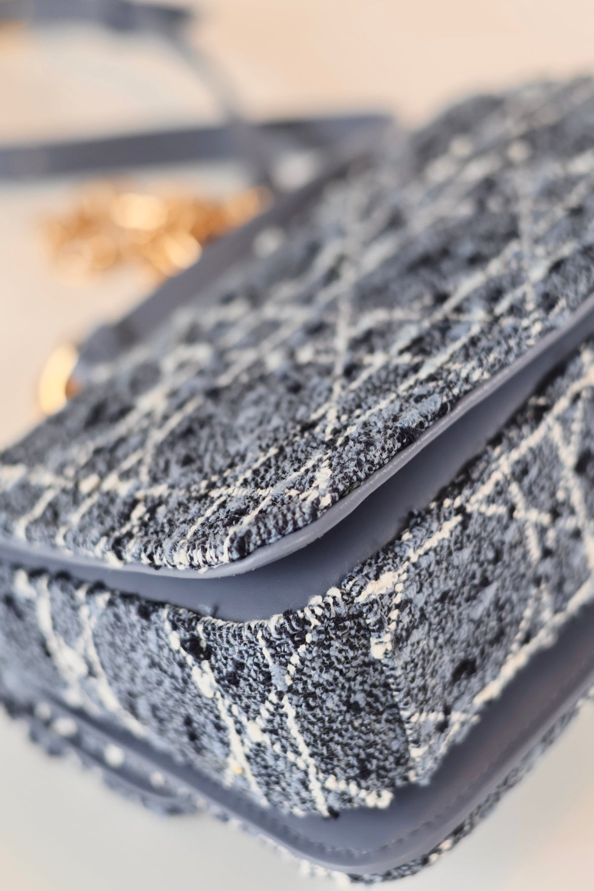 Dior Tweed Cannage Blue