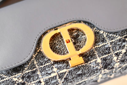 Dior Tweed Cannage Blue