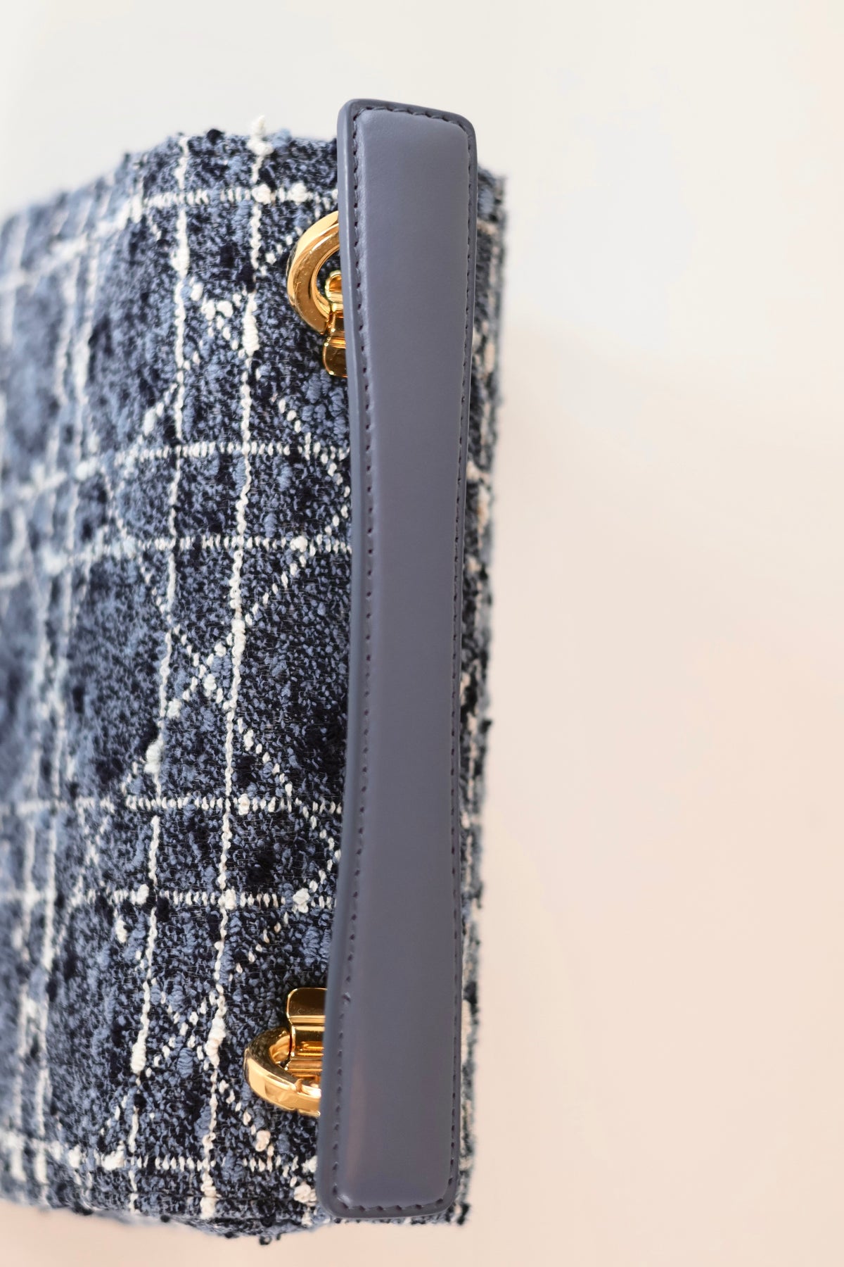 Dior Tweed Cannage Blue