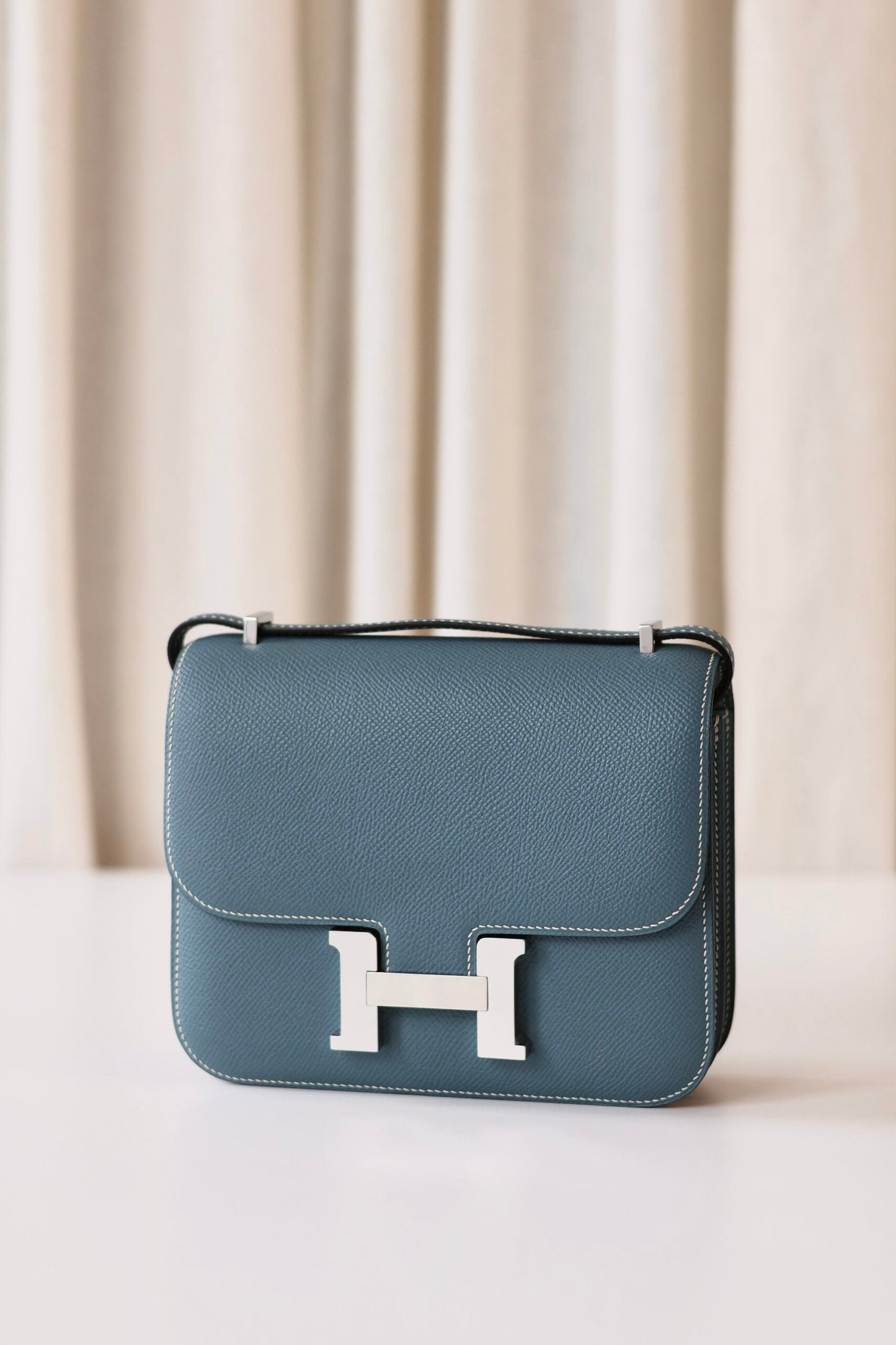 Hermes Constance 18 New Blue Jean