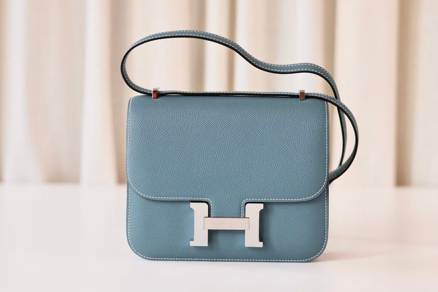 Hermes Constance 18 New Blue Jean
