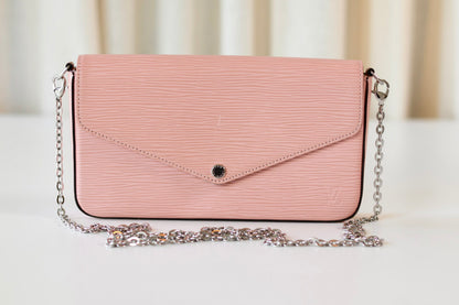 Louis Vuitton Felicie epi pink