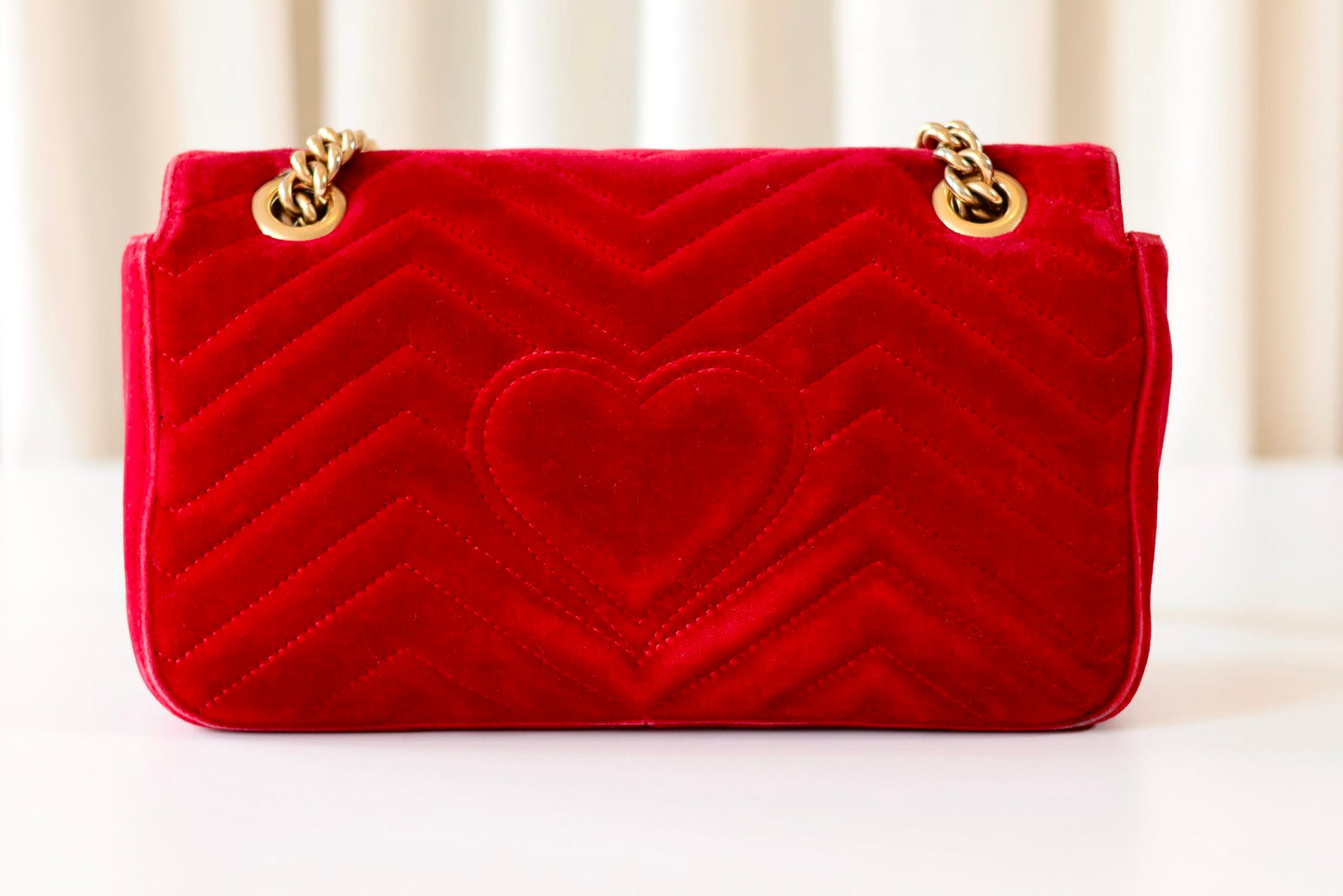 Gucci Marmont red velvet