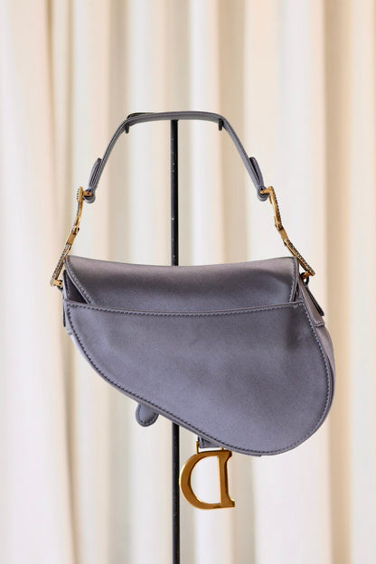 Dior mini saddle bag grey