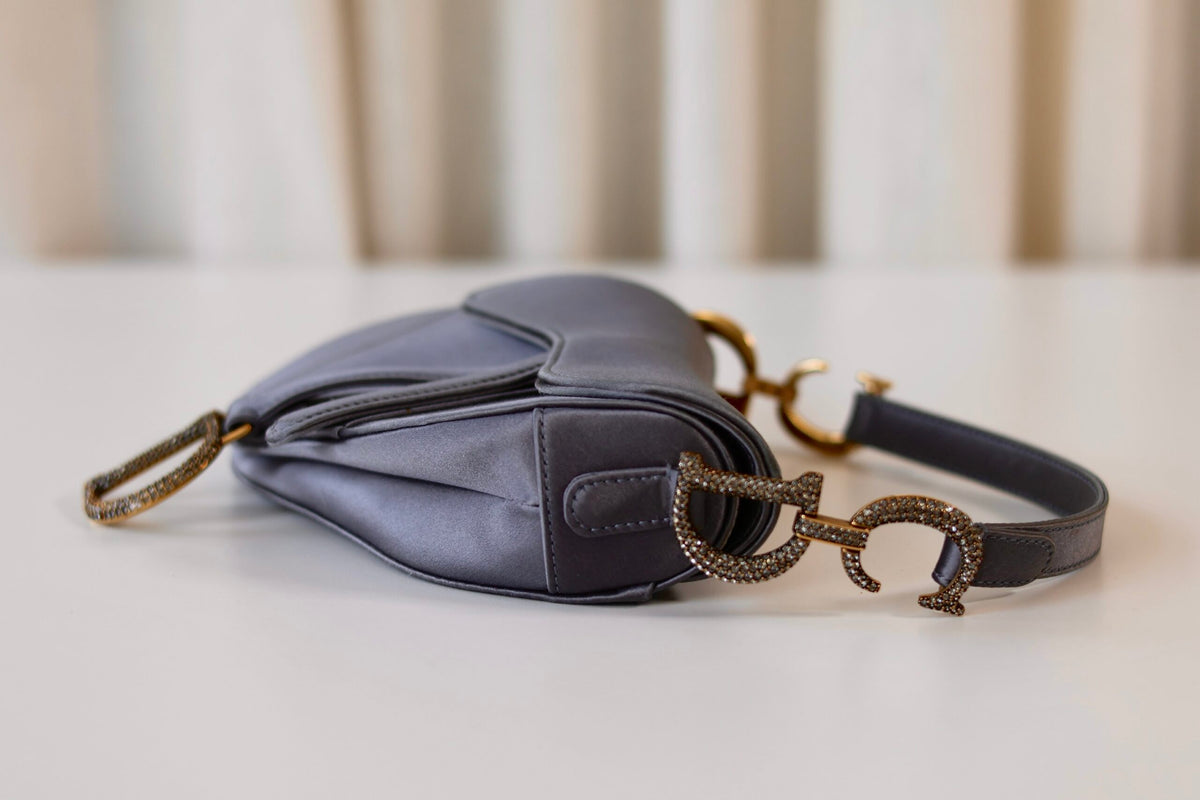 Dior mini saddle bag grey