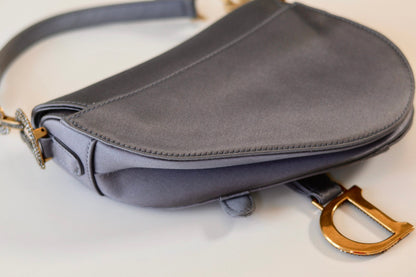 Dior mini saddle bag grey