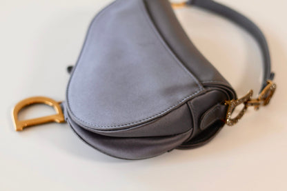 Dior mini saddle bag grey