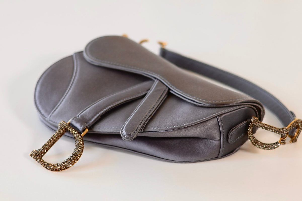 Dior mini saddle bag grey