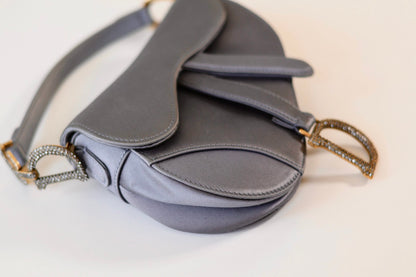 Dior mini saddle bag grey