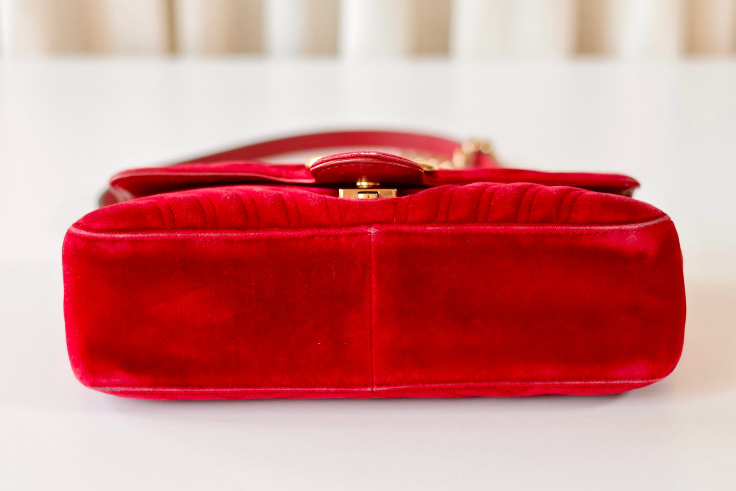 Gucci Marmont red velvet
