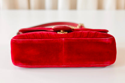 Gucci Marmont red velvet
